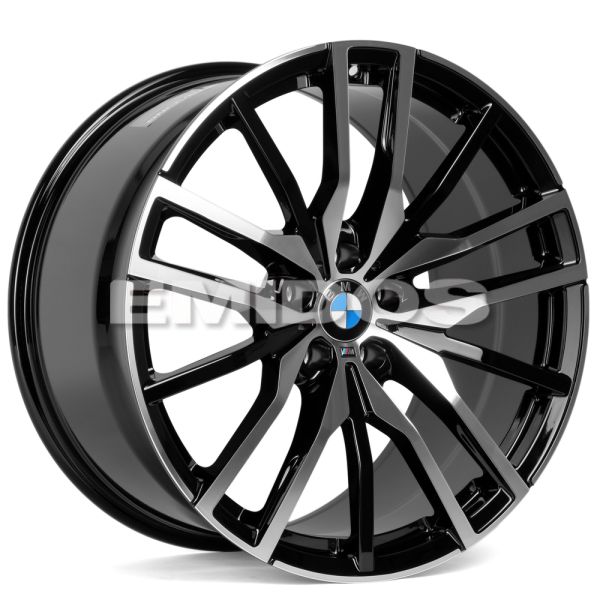 Комплект дисков 28610/20/66.56/Черный + Полированные Спицы