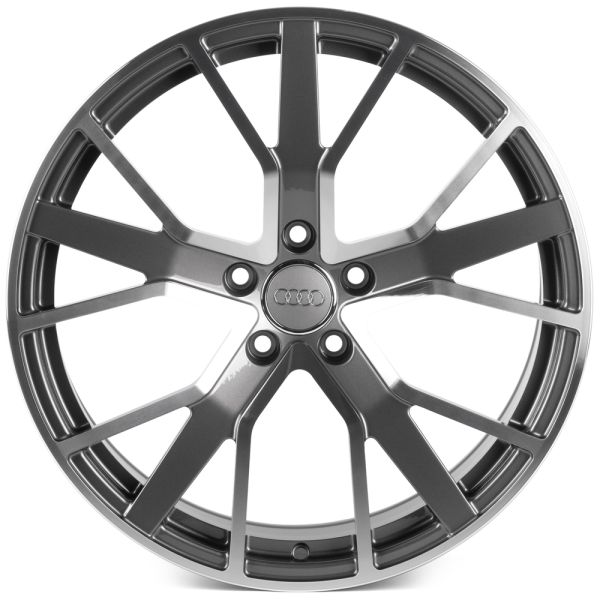 Комплект дисков 28618/20/66.45/Графит + Полированные Спицы