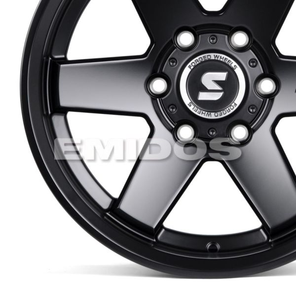 КОВАНЫЕ ДИСКИ 230621W SKILL SB052-FG436 17 J9.5 ET-25 6X139.7 106.1 ЧЁРНЫЙ МАТОВЫЙ