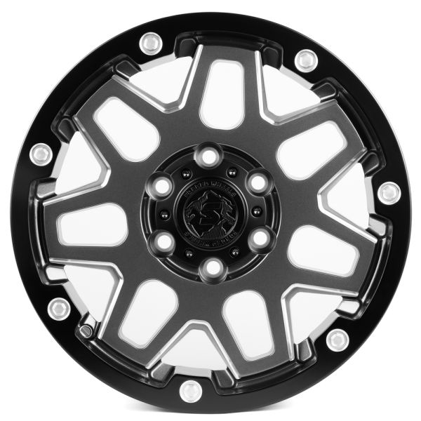 КОВАНЫЕ ДИСКИ H241206K SKILL SB126-SV407 17 J8.5 ET34 6X135 87.1 ГРАФИТ МАТОВЫЙ + ЧЁРНЫЙ МАТОВЫЙ ОБО