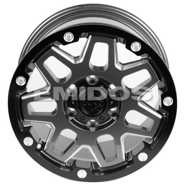 КОВАНЫЕ ДИСКИ H241206K SKILL SB126-SV407 17 J8.5 ET34 6X135 87.1 ГРАФИТ МАТОВЫЙ + ЧЁРНЫЙ МАТОВЫЙ ОБО