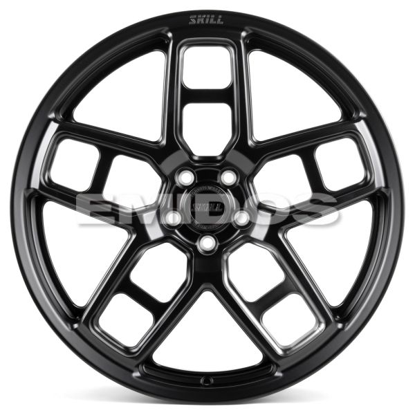 КОВАНЫЕ ДИСКИ H240607Y SKILL SK818-CS427 21 J9 ET35 5X108 63.3 ЧЁРНЫЙ МАТОВЫЙ + ПОЛИРОВКА + ТЁМНЫЙ Л