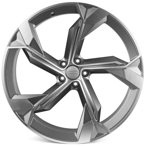 КОВАНЫЕ ДИСКИ 221226Q SKILL SL089-SL107 23 J10.5 ET18 5X112 66.5 ГРАФИТ + ПОЛИРОВАННЫЕ СПИЦЫ