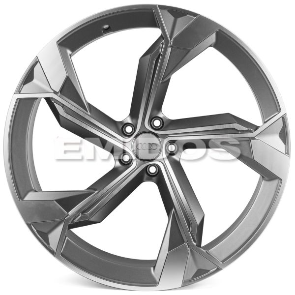 КОВАНЫЕ ДИСКИ 221226Q SKILL SL089-SL107 23 J10.5 ET18 5X112 66.5 ГРАФИТ + ПОЛИРОВАННЫЕ СПИЦЫ