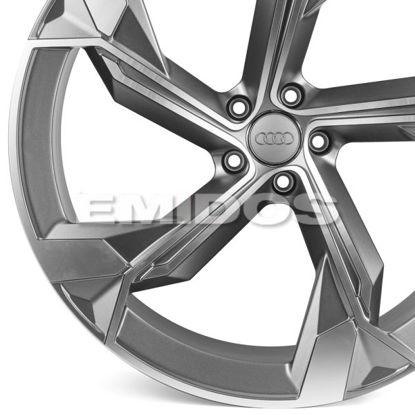 КОВАНЫЕ ДИСКИ 221226Q SKILL SL089-SL107 23 J10.5 ET18 5X112 66.5 ГРАФИТ + ПОЛИРОВАННЫЕ СПИЦЫ