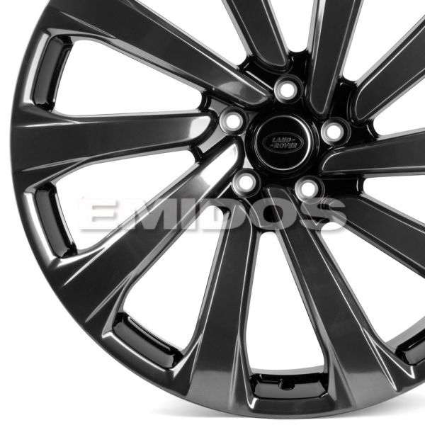 КОВАНЫЕ ДИСКИ H230907E SKILL SL1003-SL085 21 J8.5 ET43.5 5X120 72.6 ЧЁРНЫЙ + ПОЛИРОВАННЫЕ СПИЦЫ ПОД