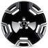КОВАНЫЕ ДИСКИ H241213A SKILL SL163-SV420 18 J8.5 ET48 5X112 66.6 ЧЁРНЫЙ ГЛЯНЦЕВЫЙ + ПОЛИРОВАННЫЕ СПИ