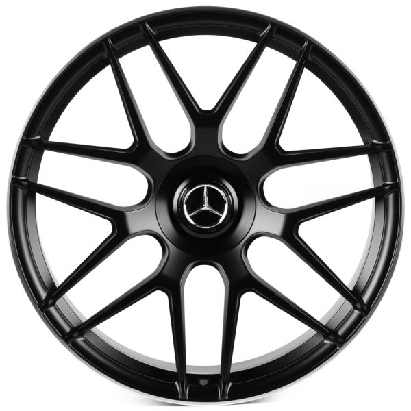 КОВАНЫЕ ДИСКИ H241224V SKILL SL187-CS468 21 J10 ET20 5X130 84.1 ЧЁРНЫЙ МАТОВЫЙ + ПОЛИРОВАННЫЙ ОБОД