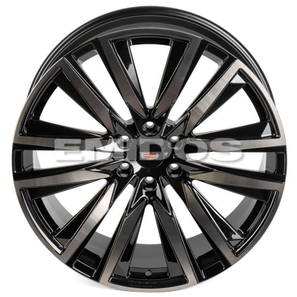 КОВАНЫЕ ДИСКИ 71603 SKILL SL203 24 J10 ET30 6X139.7 78.1 ЧЁРНЫЙ + ПОЛИРОВАННЫЕ СПИЦЫ ПОД ТЁМНЫМ ЛАКО