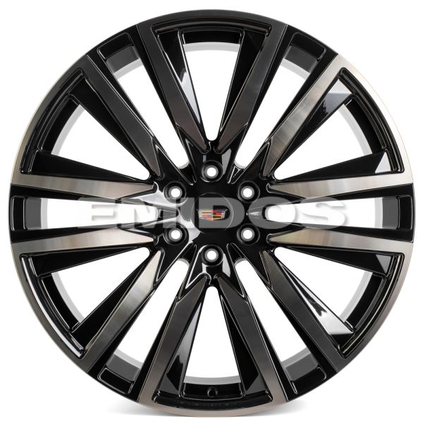 КОВАНЫЕ ДИСКИ 71603 SKILL SL203 24 J10 ET30 6X139.7 78.1 ЧЁРНЫЙ + ПОЛИРОВАННЫЕ СПИЦЫ ПОД ТЁМНЫМ ЛАКО