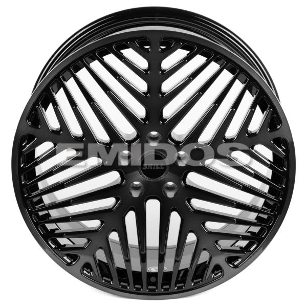 КОВАНЫЕ ДИСКИ H231104B SKILL SL219-SL086 21 J9 ET45.5 5X120 62.5 ЧЁРНЫЙ ГЛЯНЦЕВЫЙ + ПОЛИРОВАННЫЕ СПИ