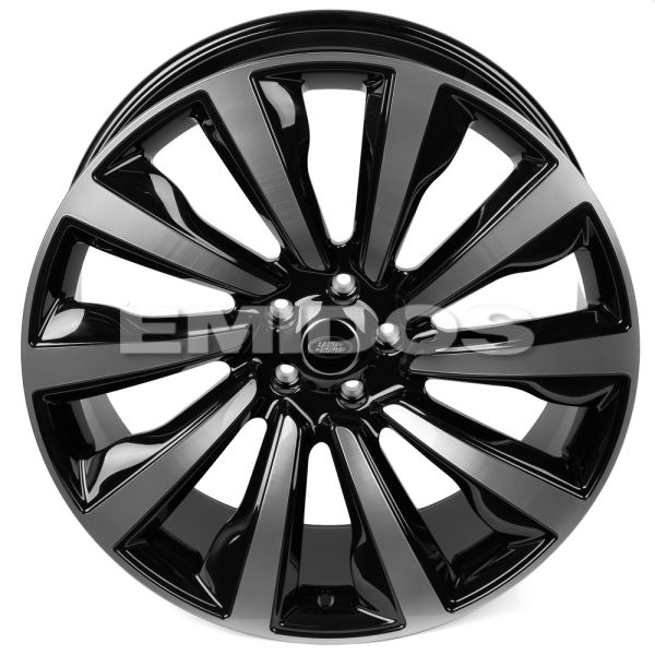 КОВАНЫЕ ДИСКИ 71604 SKILL SL239 23 J10.5 ET40 5X120 72.6 ЧЁРНЫЙ + ПОЛИРОВАННЫЕ СПИЦЫ ПОД ТЁМНЫМ ЛАКО