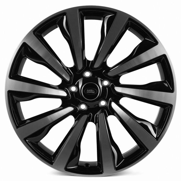 КОВАНЫЕ ДИСКИ 221102V SKILL SL239-DS227 21 J9.5 ET42.5 5X120 72.6 ЧЁРНЫЙ + ПОЛИРОВАННЫЕ СПИЦЫ