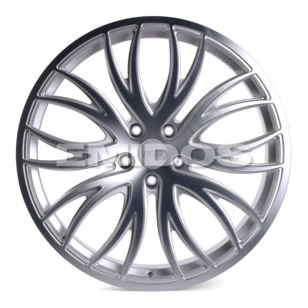 КОВАНЫЕ ДИСКИ H230928B SKILL SL268-SL085 21 J8.5 ET30 5X120 66.1 СЕРЕБРО + ПОЛИРОВАННЫЕ СПИЦЫ