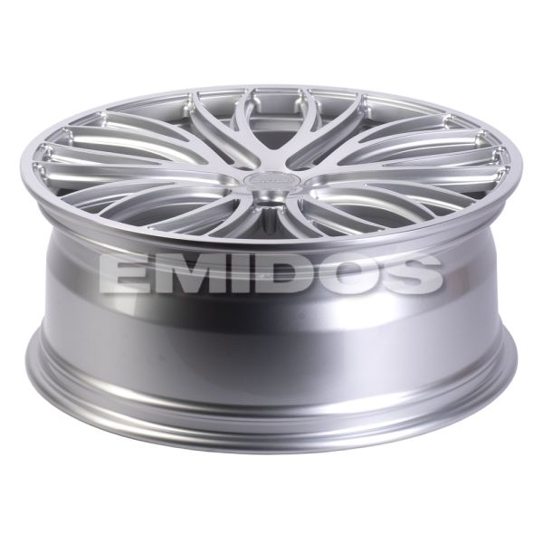 КОВАНЫЕ ДИСКИ H230928B SKILL SL268-SL085 21 J8.5 ET30 5X120 66.1 СЕРЕБРО + ПОЛИРОВАННЫЕ СПИЦЫ