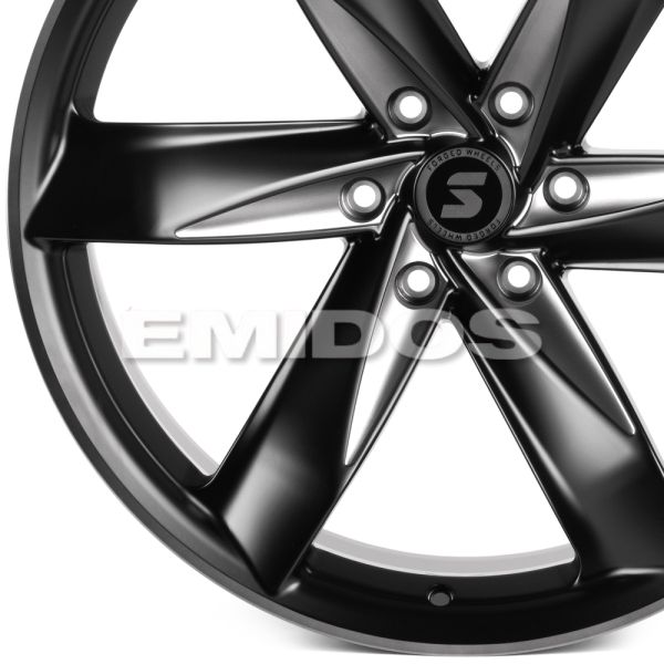 КОВАНЫЕ ДИСКИ H241210W SKILL SL318-CS444 22 J10 ET-10 6X139.7 77.8 ЧЁРНЫЙ МАТОВЫЙ + ПОЛИРОВАННЫЕ СПИ