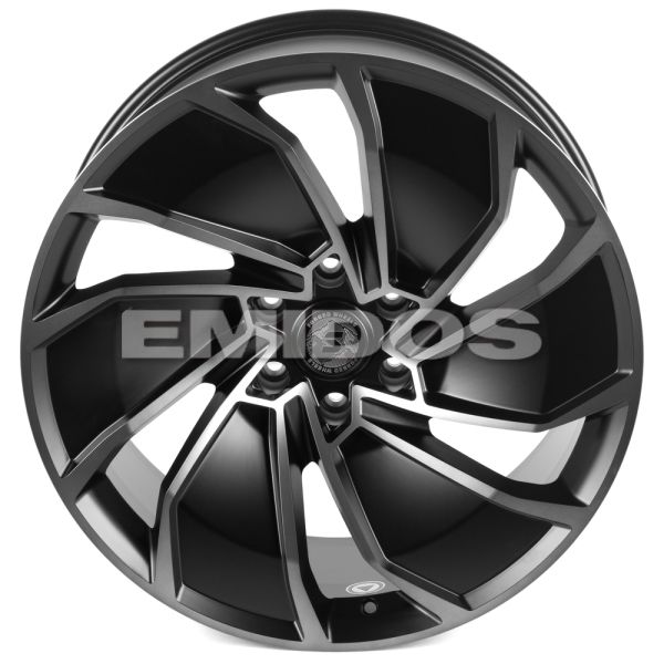 КОВАНЫЕ ДИСКИ H241211G SKILL SL338-SL253 22 J10 ET10 6X139.7 77.8 ЧЁРНЫЙ МАТОВЫЙ + ПОЛИРОВАННЫЕ СПИЦ