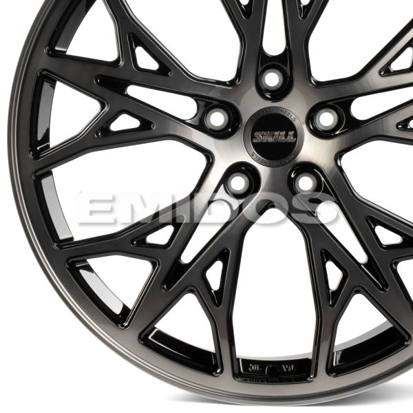 КОВАНЫЕ ДИСКИ 230510G SKILL SL352-DS226 21 J9 ET50 5X127 71.5 ЧЁРНЫЙ + ПОЛИРОВАННЫЕ СПИЦЫ