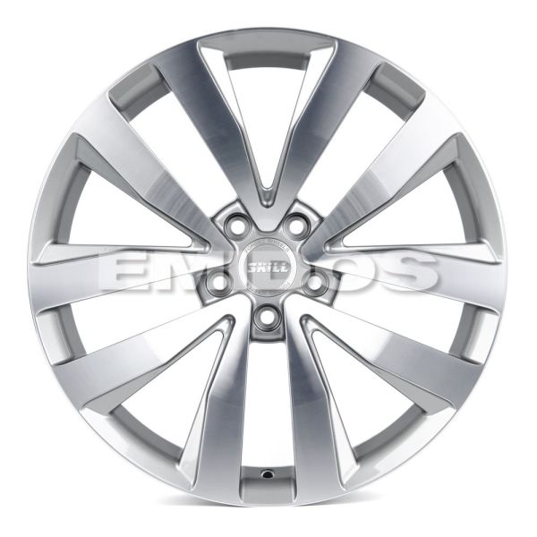 КОВАНЫЕ ДИСКИ 231028Q SKILL SL365-SL065 19 J8.5 ET28 5X112 66.6 ГРАФИТ МАТОВЫЙ + ПОЛИРОВАННЫЕ СПИЦЫ