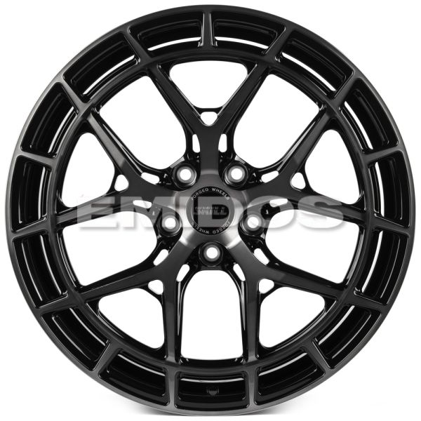 КОВАНЫЕ ДИСКИ H241202C SKILL SL399-SB562 20 J8.5 ET30 5X120 72.6 ЧЁРНЫЙ ГЛЯНЦЕВЫЙ + ПОЛИРОВАННЫЕ СПИ