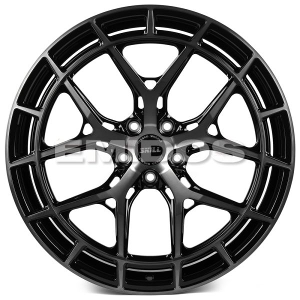 КОВАНЫЕ ДИСКИ H241202I SKILL SL399-SB364 22 J9.5 ET35 5X120 72.6 ЧЁРНЫЙ ГЛЯНЦЕВЫЙ + ПОЛИРОВАННЫЕ СПИ