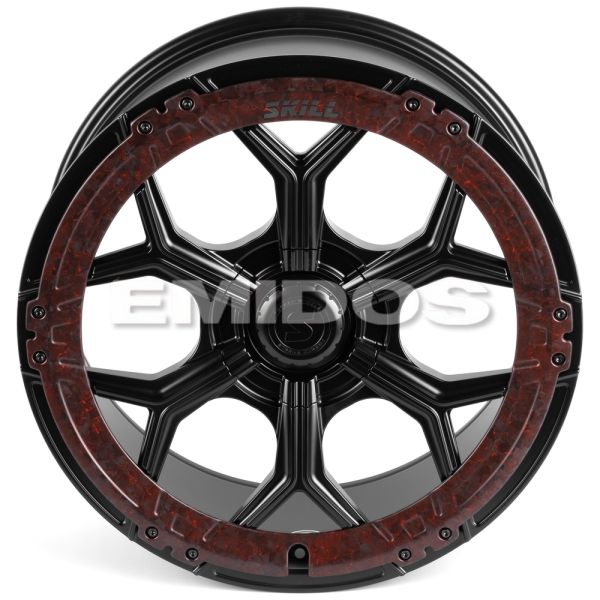 КОВАНЫЕ ДИСКИ H250513H SKILL SL401-SK364 22 J9.5 ET20 5X130 84.1 ЧЁРНЫЙ МАТОВЫЙ + КАРБОН SFC19