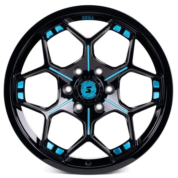 КОВАНЫЕ ДИСКИ H231104Z SKILL SL418-SK190 20 J10 ET0 6X139.7 77.8 ЧЁРНЫЙ ГЛЯНЦЕВЫЙ + ПОЛИРОВАННЫЕ СПИ