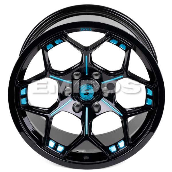 КОВАНЫЕ ДИСКИ H231104Z SKILL SL418-SK190 20 J10 ET0 6X139.7 77.8 ЧЁРНЫЙ ГЛЯНЦЕВЫЙ + ПОЛИРОВАННЫЕ СПИ