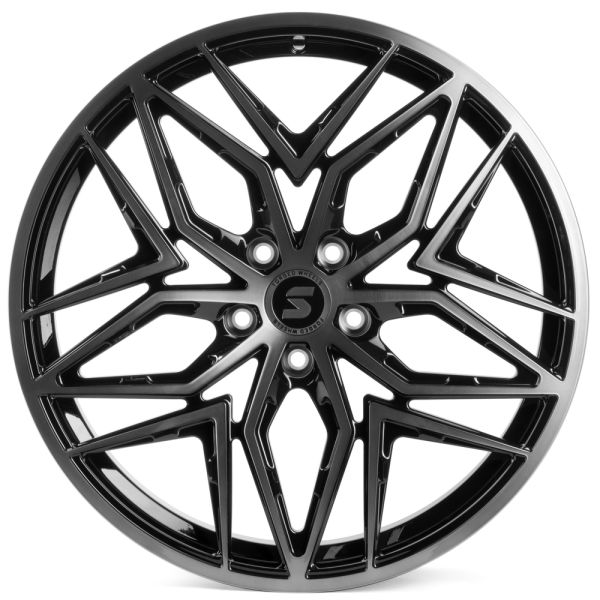 КОВАНЫЕ ДИСКИ H230911B SKILL SL428 21 J9 ET33 5X120 62.55 ЧЕРНЫЙ + ПОЛИРОВАННЫЙ ОБОД