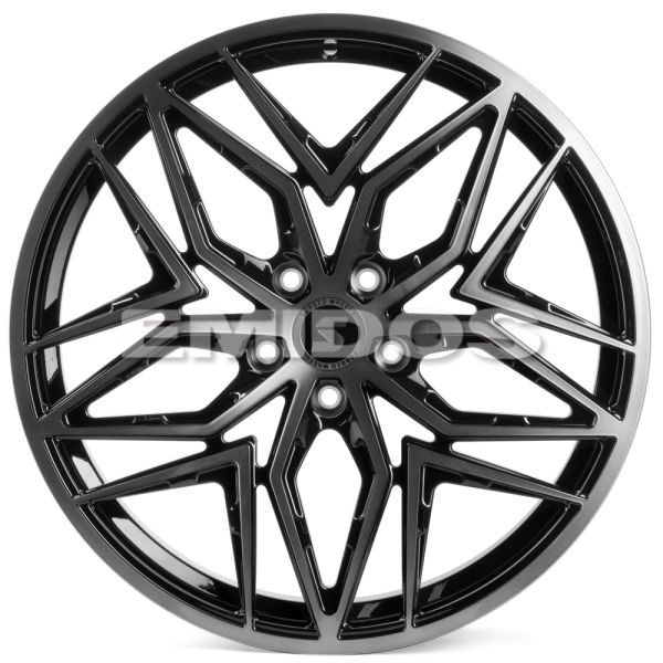 КОВАНЫЕ ДИСКИ H230911B SKILL SL428 21 J9 ET33 5X120 62.55 ЧЕРНЫЙ + ПОЛИРОВАННЫЙ ОБОД