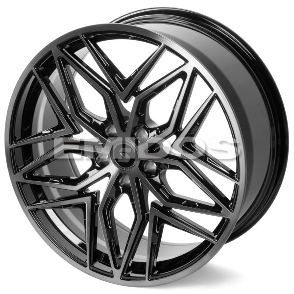 КОВАНЫЕ ДИСКИ H230911B SKILL SL428 21 J9 ET33 5X120 62.55 ЧЕРНЫЙ + ПОЛИРОВАННЫЙ ОБОД