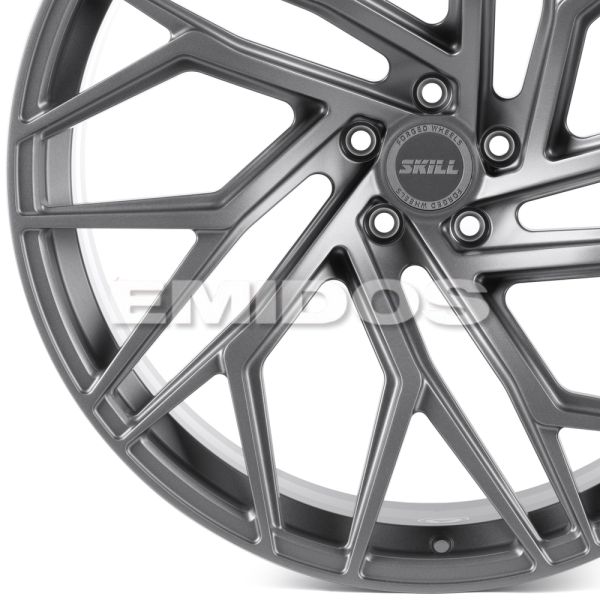 КОВАНЫЕ ДИСКИ H241020Q SKILL SL433-SL107 23 J10.5 ET15 5X112 66.5 ГРАФИТ МАТОВЫЙ