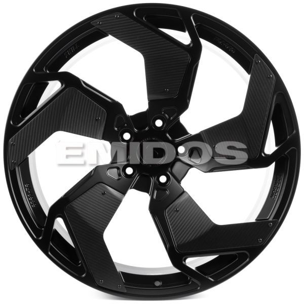 КОВАНЫЕ ДИСКИ H250513Q SKILL SL462-CS459 23 J10 ET25 5X130 84.1 ЧЁРНЫЙ МАТОВЫЙ + КАРБОН SFC11