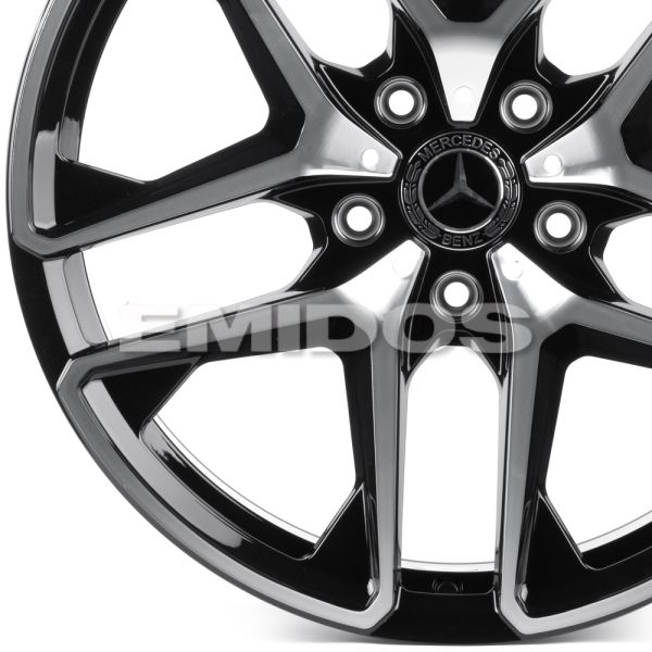 КОВАНЫЕ ДИСКИ H241228B SKILL SL463-SV452 20 J9.5 ET35 5X130 84.1 ЧЁРНЫЙ ГЛЯНЦЕВЫЙ + ПОЛИРОВАННЫЕ СПИ