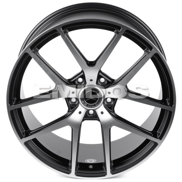 КОВАНЫЕ ДИСКИ H241228C SKILL SL465-CS414 21 J10 ET33 5X130 84.1 ЧЁРНЫЙ МАТОВЫЙ + ПОЛИРОВАННЫЕ СПИЦЫ