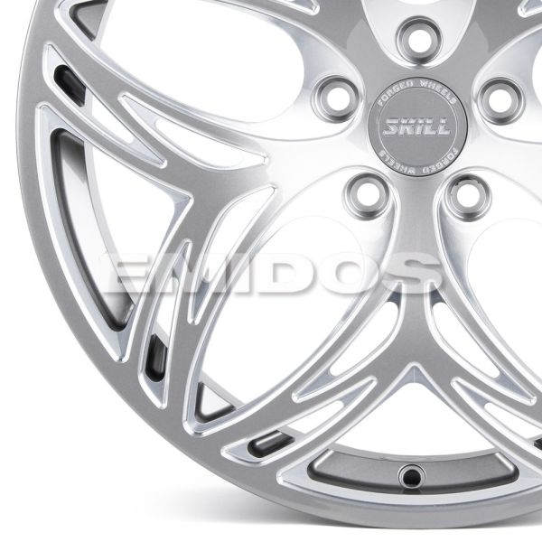 КОВАНЫЕ ДИСКИ H231030D SKILL SL502-CT369 19 J9.5 ET45 5X114.3 64.1 ГРАФИТ ГЛЯНЦЕВЫЙ + ПОЛИРОВАННЫЕ С