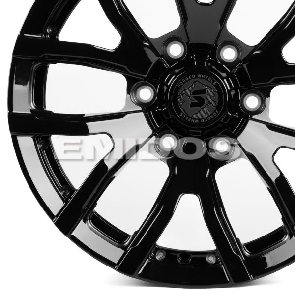 КОВАНЫЕ ДИСКИ H231127Y SKILL SL508-CS236 17 J9 ET0 6X139.7 106.1 ЧЁРНЫЙ ГЛЯНЦЕВЫЙ