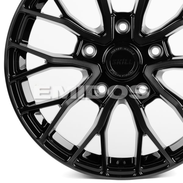 КОВАНЫЕ ДИСКИ H250924W SKILL SL509-CS381 18 J8.5 ET40 5X150 110.1 ЧЁРНЫЙ ГЛЯНЦЕВЫЙ + ПОЛИРОВКА + ТЁМ