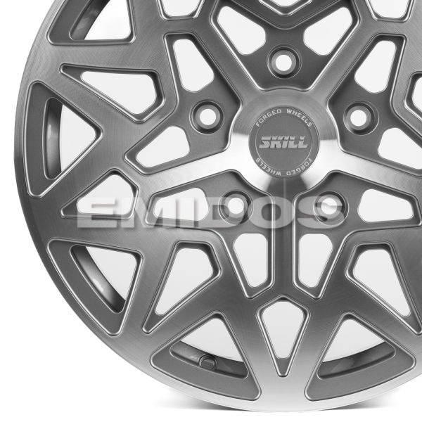 КОВАНЫЕ ДИСКИ H231030P SKILL SL510-CT355 18 J8.5 ET40 5X150 110.1 ГРАФИТ ГЛЯНЦЕВЫЙ + ПОЛИРОВАННЫЕ СП