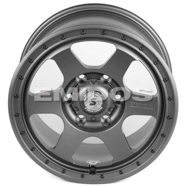 КОВАНЫЕ ДИСКИ H231130Y SKILL SL511-CS236 17 J9 ET25 6X139.7 106.1 ГРАФИТ МАТОВЫЙ + ЧЁРНЫЕ ДЕКОРАТИВН