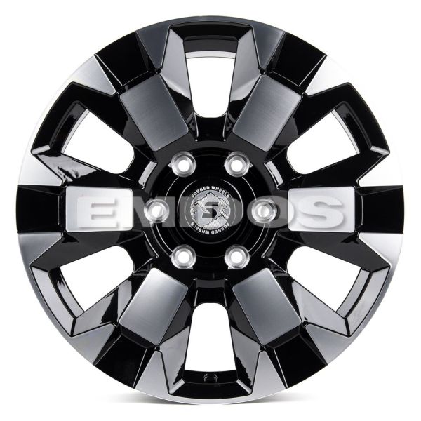 КОВАНЫЕ ДИСКИ H231030X SKILL SL516-SV283 18 J9 ET45 6X139.7 95.1 ЧЁРНЫЙ ГЛЯНЦЕВЫЙ + ПОЛИРОВАННЫЕ СПИ