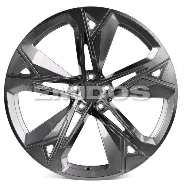 КОВАНЫЕ ДИСКИ H231030Q SKILL SL516-SK199 21 J9.5 ET31 5X112 66.5 ГРАФИТ ГЛЯНЦЕВЫЙ + ПОЛИРОВАННЫЕ СПИ