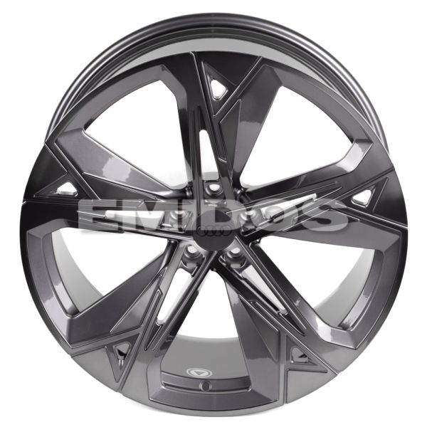 КОВАНЫЕ ДИСКИ H231030Q SKILL SL516-SK199 21 J9.5 ET31 5X112 66.5 ГРАФИТ ГЛЯНЦЕВЫЙ + ПОЛИРОВАННЫЕ СПИ