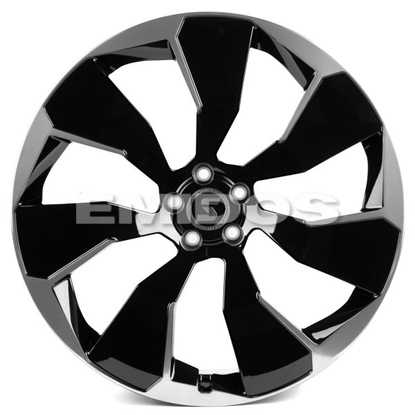 КОВАНЫЕ ДИСКИ H231028Z SKILL SL520-SL096 22 J9.5 ET35 5X108 63.3 ЧЁРНЫЙ ГЛЯНЦЕВЫЙ + ПОЛИРОВАННЫЙ ОБО