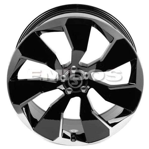 КОВАНЫЕ ДИСКИ H231028Z SKILL SL520-SL096 22 J9.5 ET35 5X108 63.3 ЧЁРНЫЙ ГЛЯНЦЕВЫЙ + ПОЛИРОВАННЫЙ ОБО