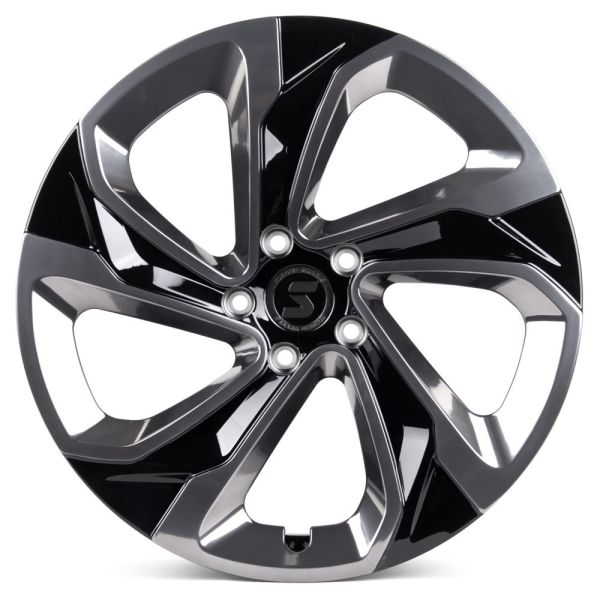 КОВАНЫЕ ДИСКИ H231103W SKILL SL526-CS266 20 J8.5 ET40 5X120 62.55 ЧЁРНЫЙ ГЛЯНЦЕВЫЙ + ПОЛИРОВАННЫЕ СП