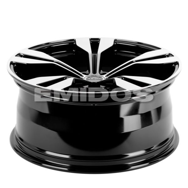 КОВАНЫЕ ДИСКИ 220909U SKILL SL566-CS267 20 J9 ET33 5X112 66.6 ЧЁРНЫЙ + ПОЛИРОВАННЫЕ СПИЦЫ