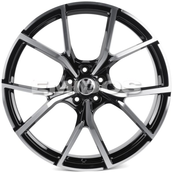 КОВАНЫЕ ДИСКИ H250925U SKILL SL665-CS428 21 J9.5 ET31 5X112 66.6 ЧЁРНЫЙ ГЛЯНЦЕВЫЙ + ПОЛИРОВАННЫЕ СПИ