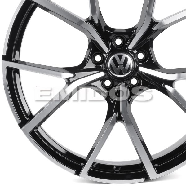 КОВАНЫЕ ДИСКИ H250925U SKILL SL665-CS428 21 J9.5 ET31 5X112 66.6 ЧЁРНЫЙ ГЛЯНЦЕВЫЙ + ПОЛИРОВАННЫЕ СПИ