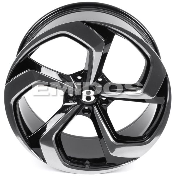 КОВАНЫЕ ДИСКИ H250930N SKILL SL671-SV483 22 J10 ET28 5X130 71.5 ЧЁРНЫЙ ГЛЯНЦЕВЫЙ + ПОЛИРОВАННЫЕ СПИЦ